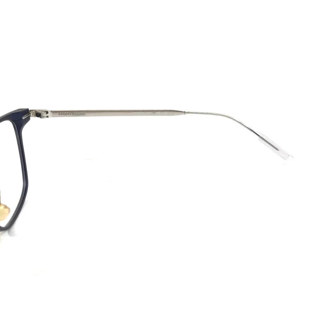 Montblanc Eyeglasses Frames MB0397ON 004 Blue Silver Square Full Rim 52-20-145
